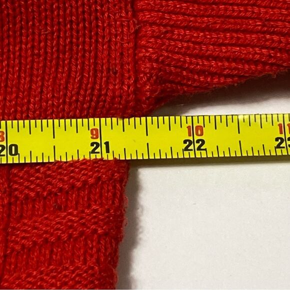 Tahari Mock Neck Colorblock Cotton Blend Ribbed Knit Sweater Women's Size Small - Picture 3 of 15